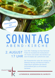 Sonntag-Abend-Kirche mit Posaunenchor